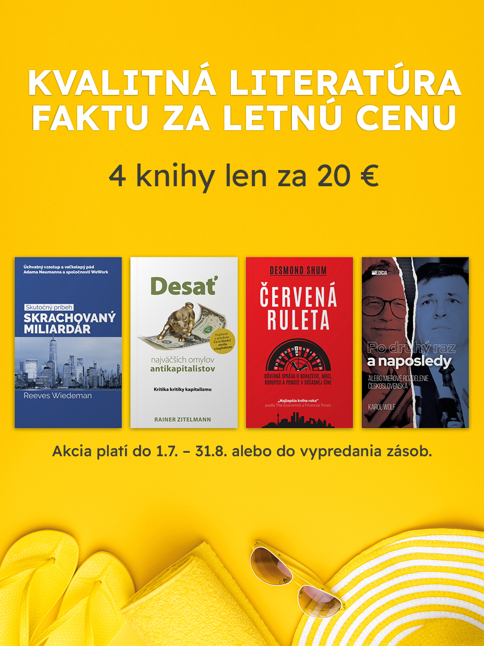 Literatúra faktu -  4 knihy za 20€